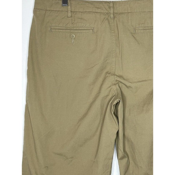 NWT Norma Kamali Womens Casual Chino Pant Size 16 Wide Leg Button Fly In Sand - Picture 9 of 12